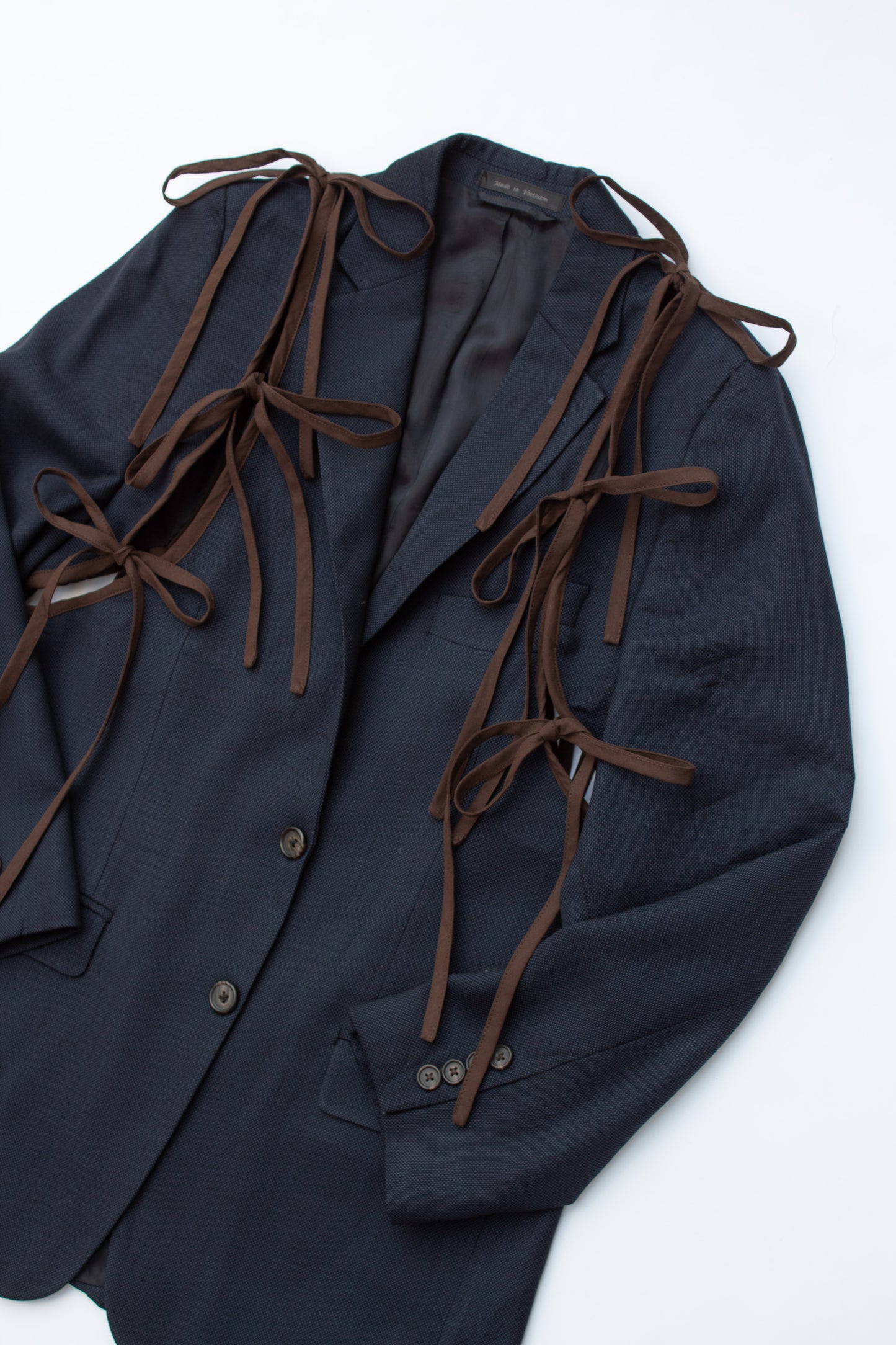 APRON BLAZER IN COCOA