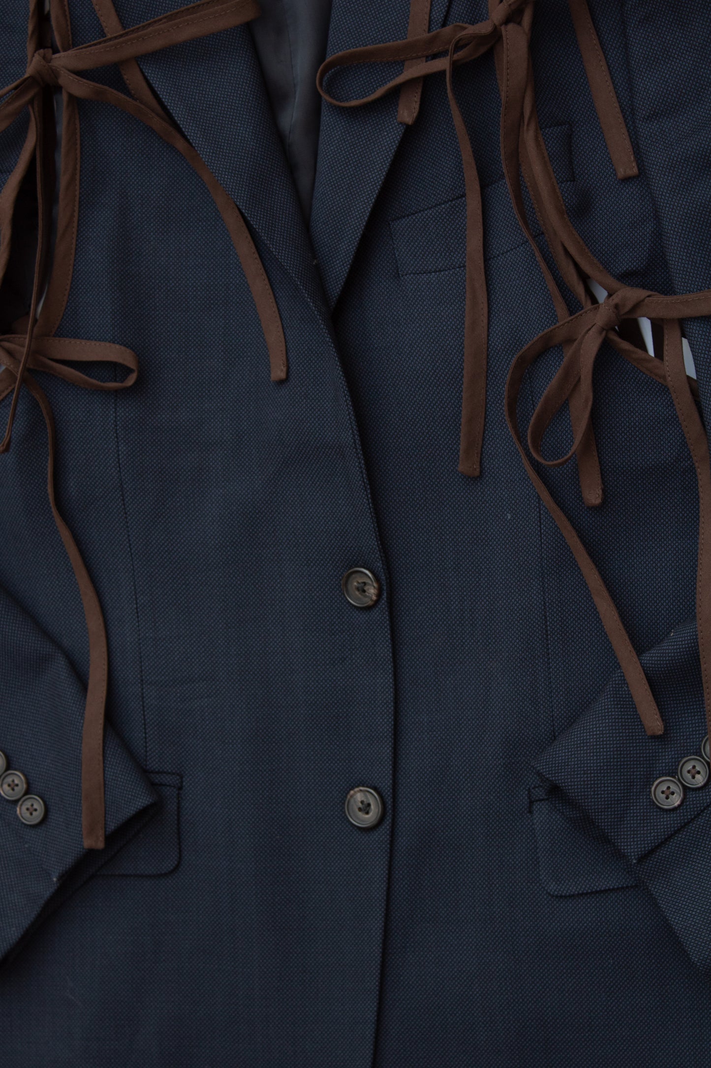 APRON BLAZER IN COCOA