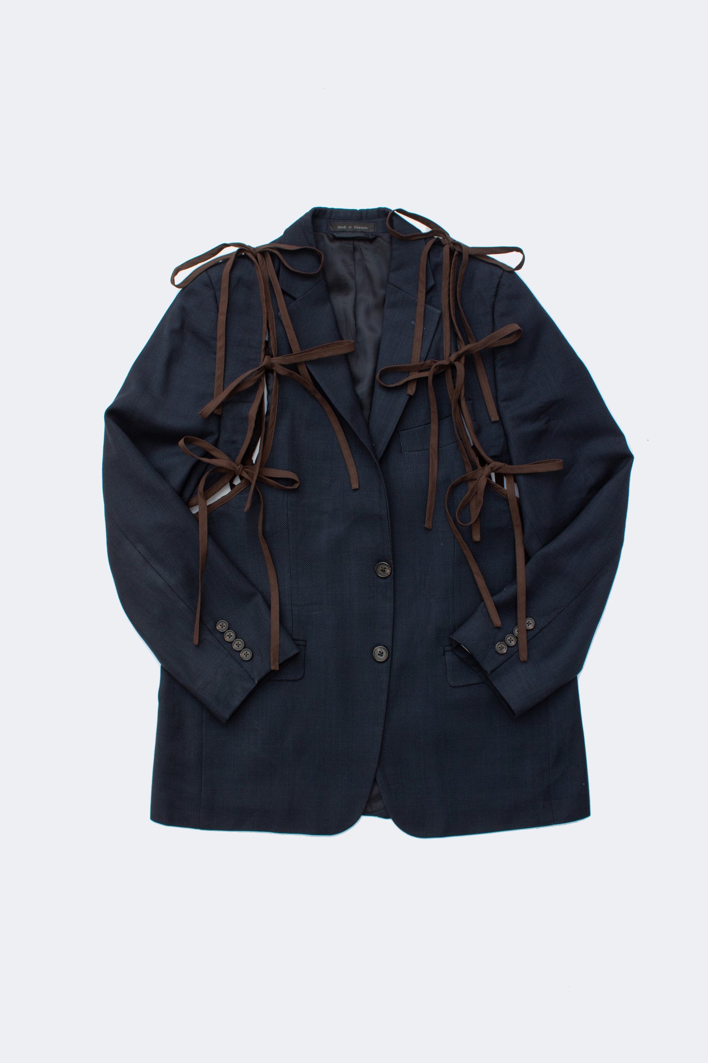APRON BLAZER IN COCOA