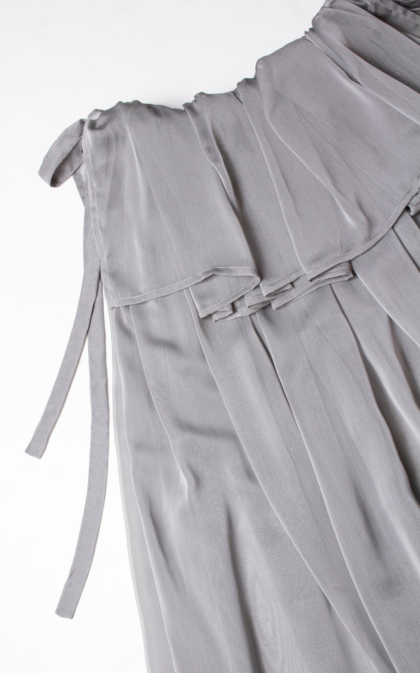MARIA SKIRT IN BRUSHED SILVER