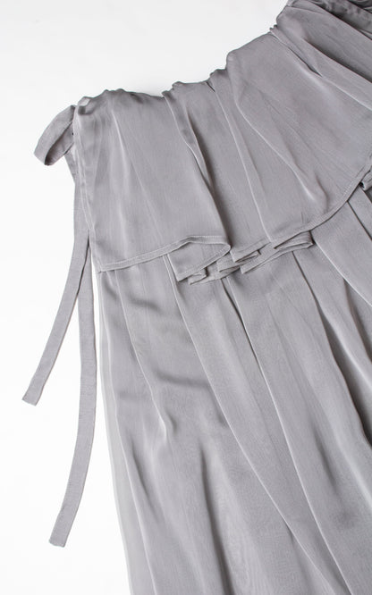MARIA SKIRT IN BRUSHED SILVER
