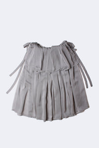 MARIA SKIRT IN BRUSHED SILVER