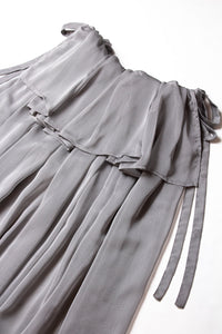 MARIA SKIRT IN BRUSHED SILVER - Second Image