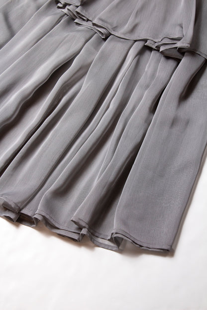 MARIA SKIRT IN BRUSHED SILVER