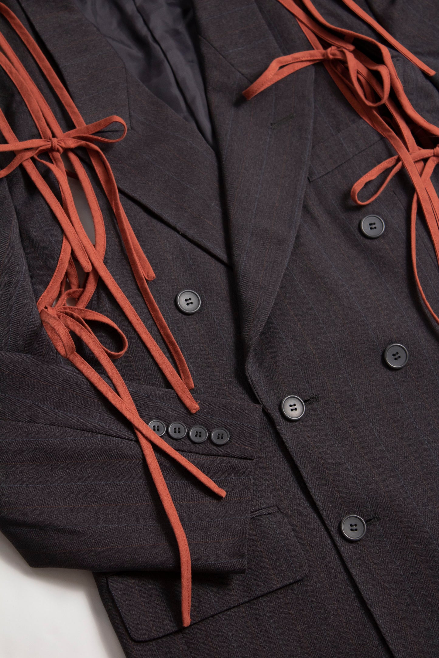 APRON BLAZER IN BRICK