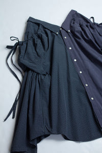 SHKIRT IN NAVY PLAID SIZE MEDIUM - Second Image
